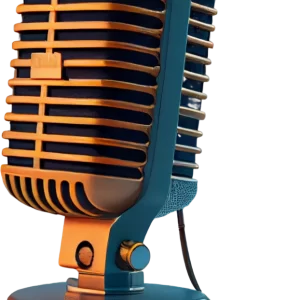 Metal Microphone On Stage